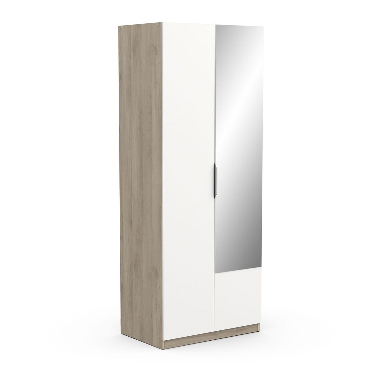 Armoire 2 portes 1 miroir L79 cm THIBAULT / GHOST