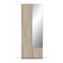 Voir la diapositive 1 : Armoire 2 portes 1 miroir L79 cm THIBAULT / GHOST