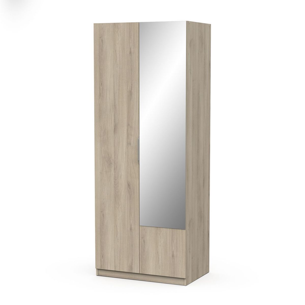 Armoire 2 portes 1 miroir L79 cm THIBAULT / GHOST