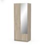 Voir la diapositive 6 : Armoire 2 portes 1 miroir L79 cm THIBAULT / GHOST
