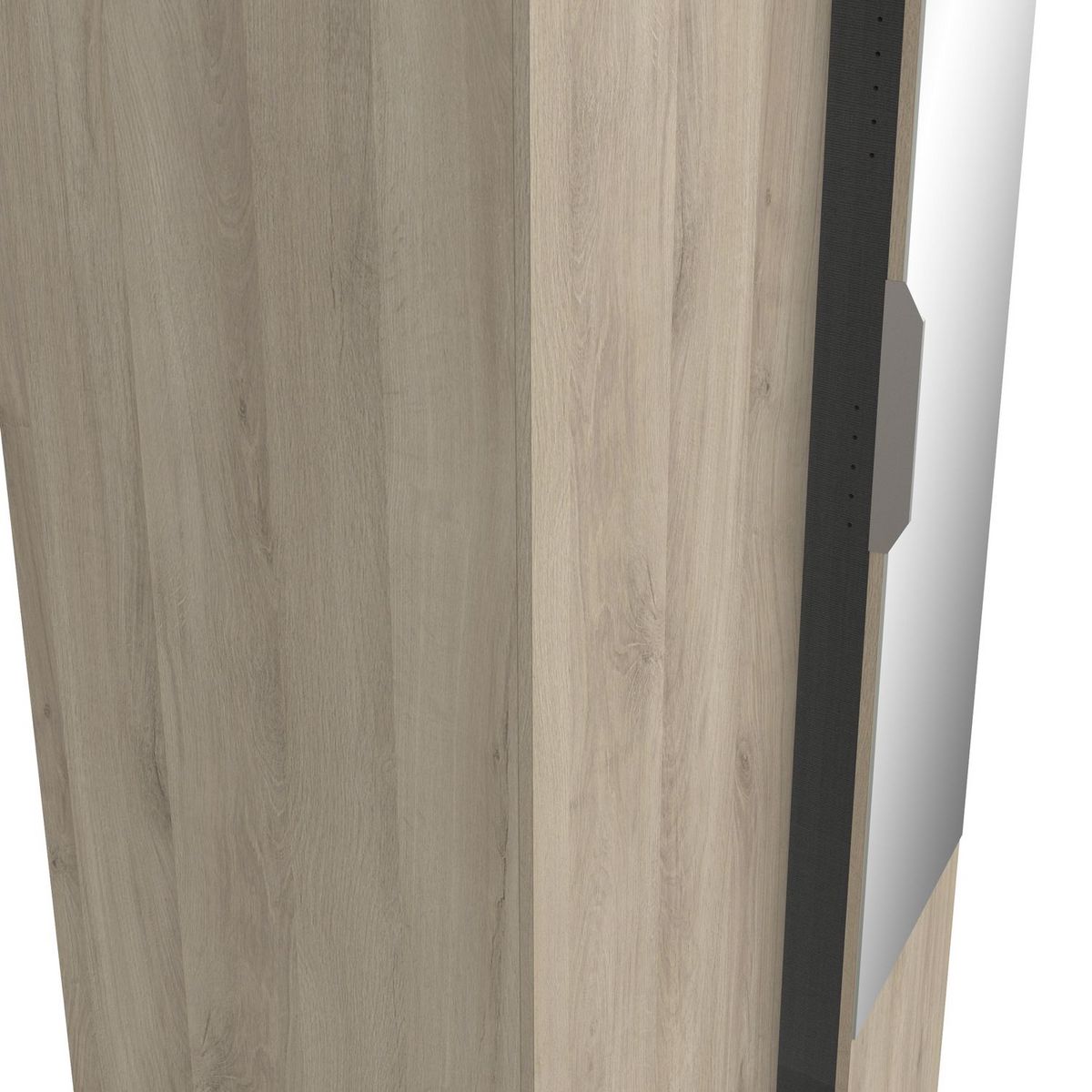 Armoire 2 portes 1 miroir L79 cm THIBAULT / GHOST