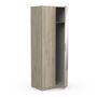 Voir la diapositive 3 : Armoire 2 portes 1 miroir L79 cm THIBAULT / GHOST