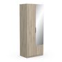 Voir la diapositive 4 : Armoire 2 portes 1 miroir L79 cm THIBAULT / GHOST