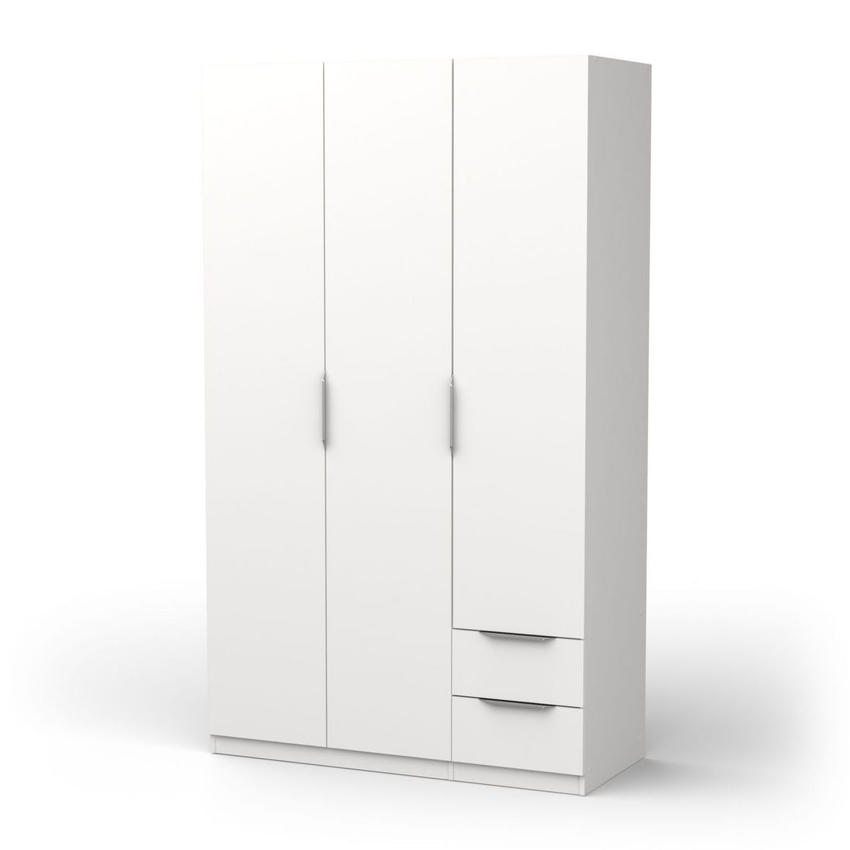 Armoire 3 portes 2 tiroirs L119 cm THIBAULT