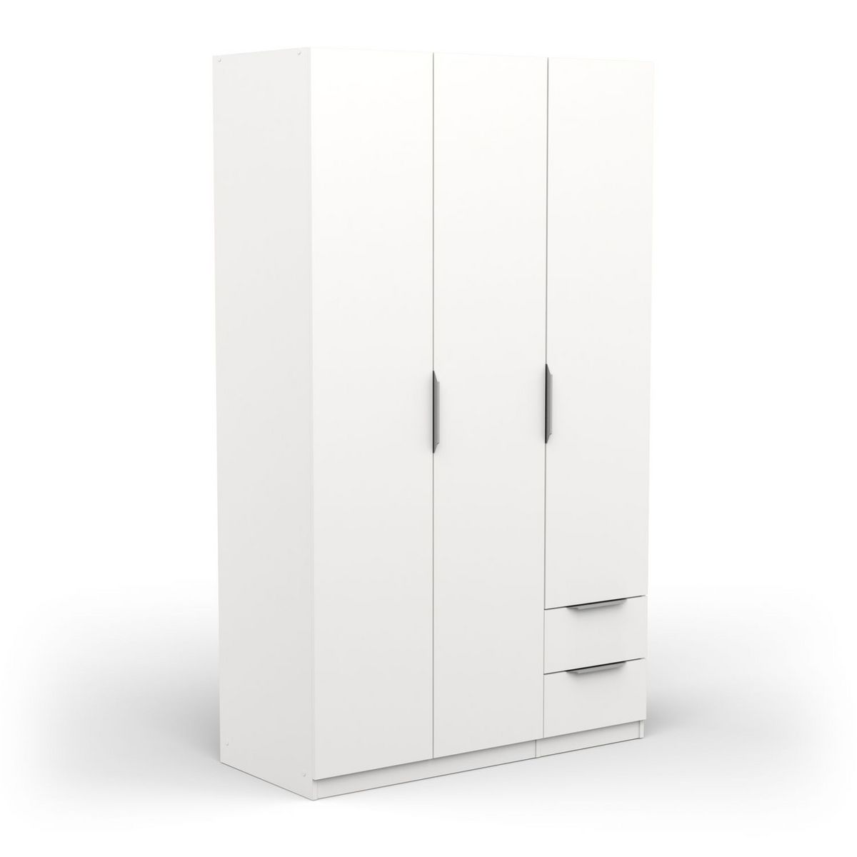 Armoire 3 portes 2 tiroirs L119 cm THIBAULT
