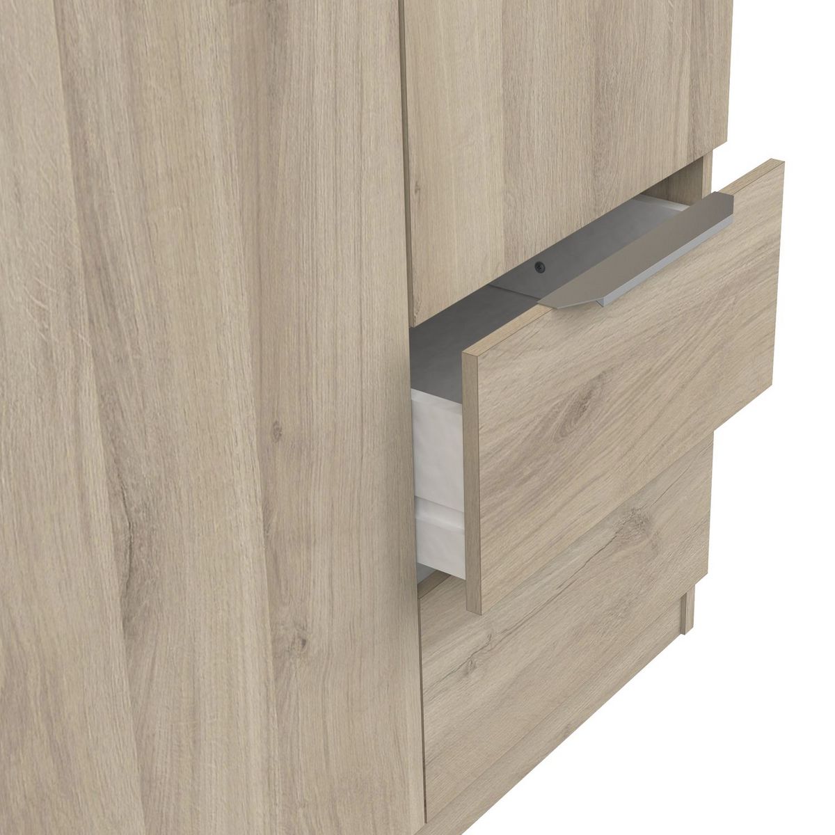 Armoire 3 portes 2 tiroirs L119 cm THIBAULT