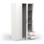 Voir la diapositive 3 : Armoire 3 portes 2 tiroirs 1 miroir L119 cm THIBAULT