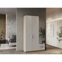 Voir la diapositive 4 : Armoire 3 portes 2 tiroirs 1 miroir L119 cm THIBAULT