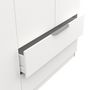 Voir la diapositive 2 : Armoire 4 portes 2 tiroirs L157 cm THIBAULT