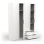 Voir la diapositive 4 : Armoire 4 portes 2 tiroirs L157 cm THIBAULT