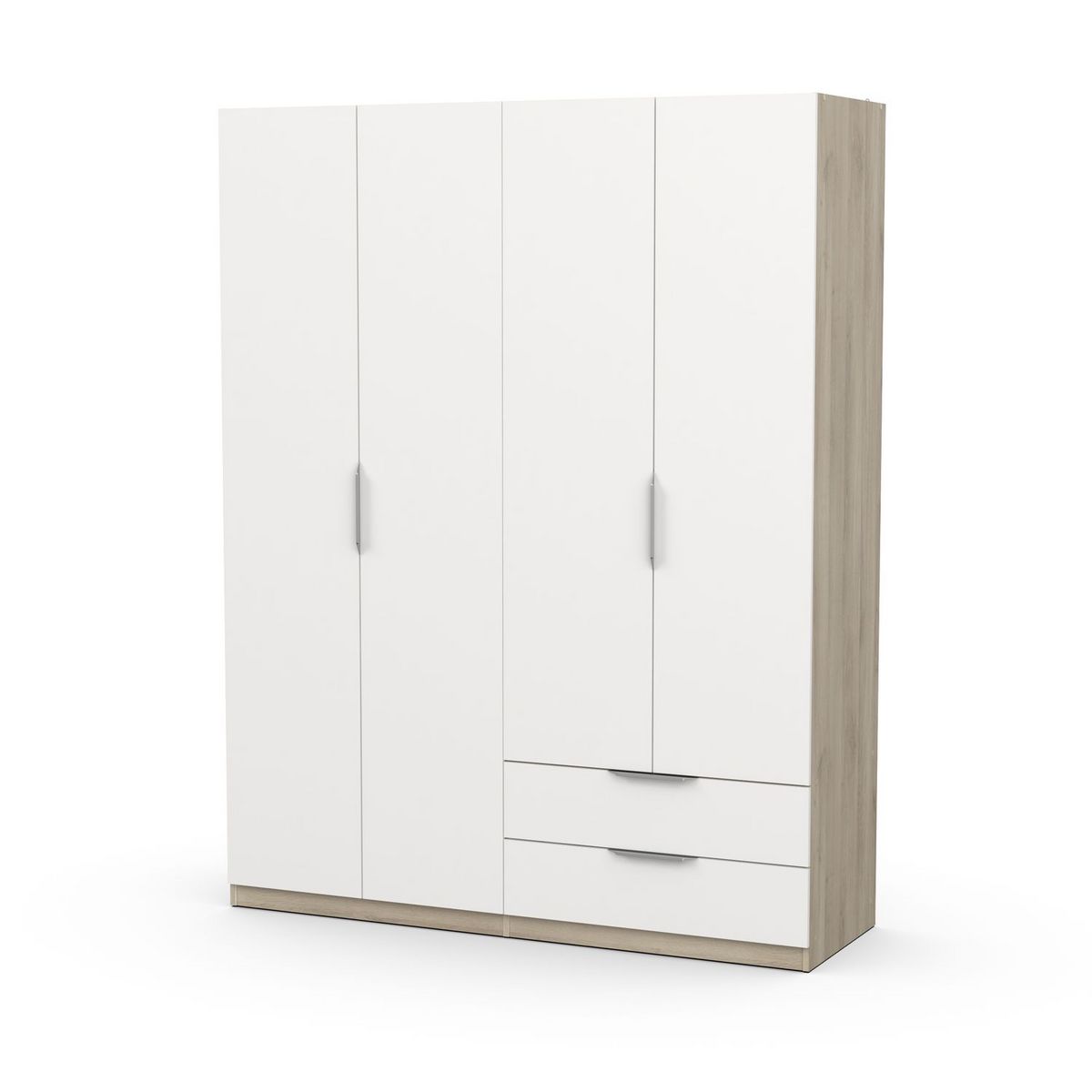 Armoire 4 portes 2 tiroirs L157 cm THIBAULT
