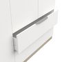 Voir la diapositive 4 : Armoire 4 portes 2 tiroirs L157 cm THIBAULT