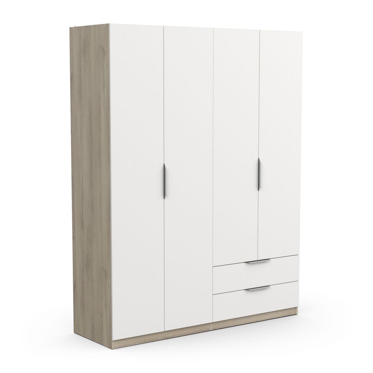 Armoire 4 portes 2 tiroirs L157 cm THIBAULT