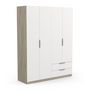 Voir la diapositive 6 : Armoire 4 portes 2 tiroirs L157 cm THIBAULT