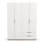 Voir la diapositive 1 : Armoire 4 portes 2 tiroirs L157 cm THIBAULT