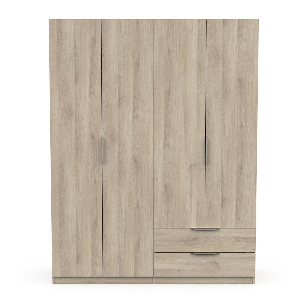 Armoire 4 portes 2 tiroirs L157 cm THIBAULT
