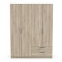 Voir la diapositive 1 : Armoire 4 portes 2 tiroirs L157 cm THIBAULT