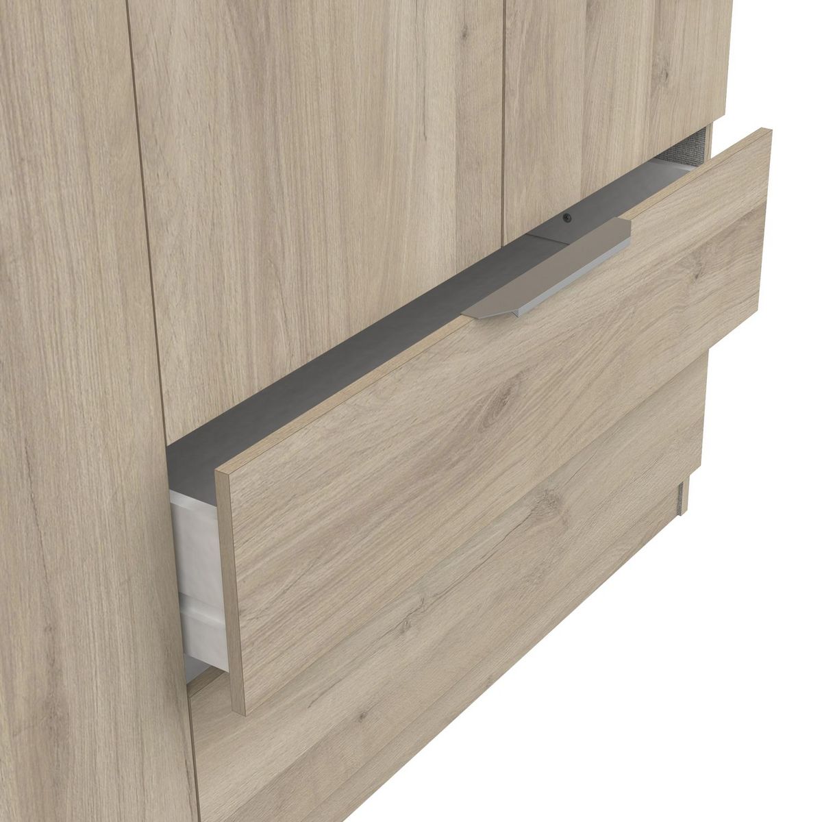 Armoire 4 portes 2 tiroirs L157 cm THIBAULT