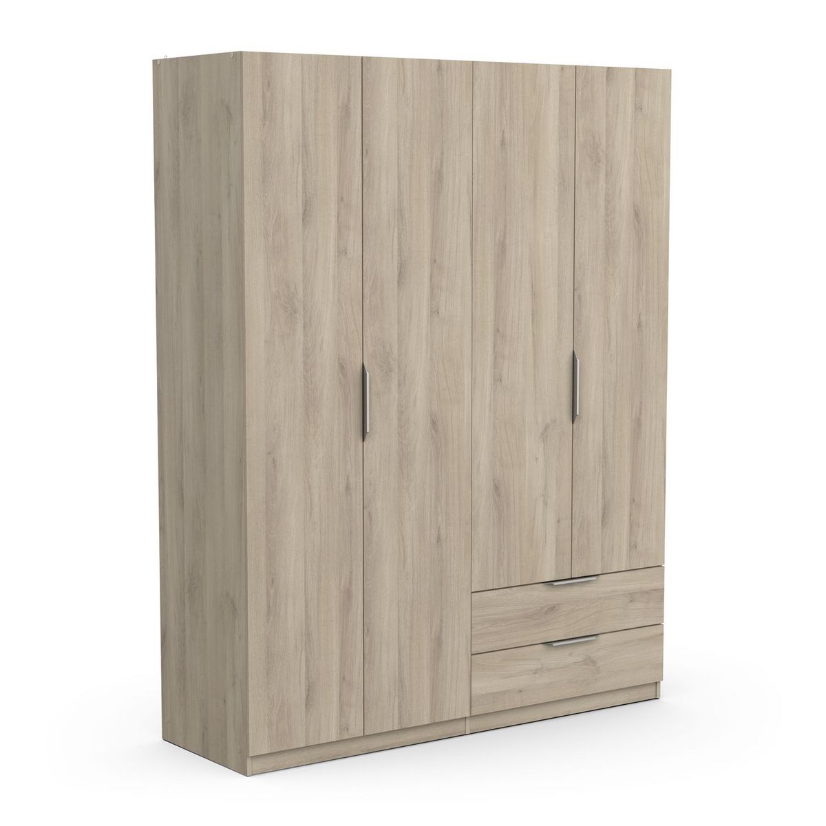 Armoire 4 portes 2 tiroirs L157 cm THIBAULT