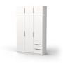 Voir la diapositive 8 : Armoire 6 portes 2 tiroirs L119 cm THIBAULT