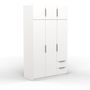 Voir la diapositive 2 : Armoire 6 portes 2 tiroirs L119 cm THIBAULT