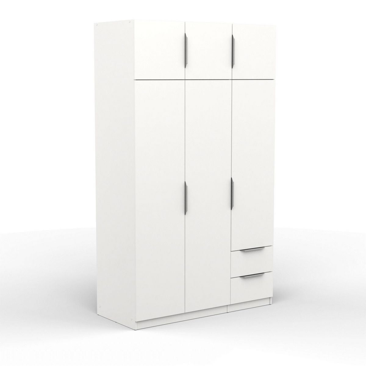 Armoire 6 portes 2 tiroirs L119 cm THIBAULT