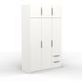 Voir la diapositive 7 : Armoire 6 portes 2 tiroirs L119 cm THIBAULT