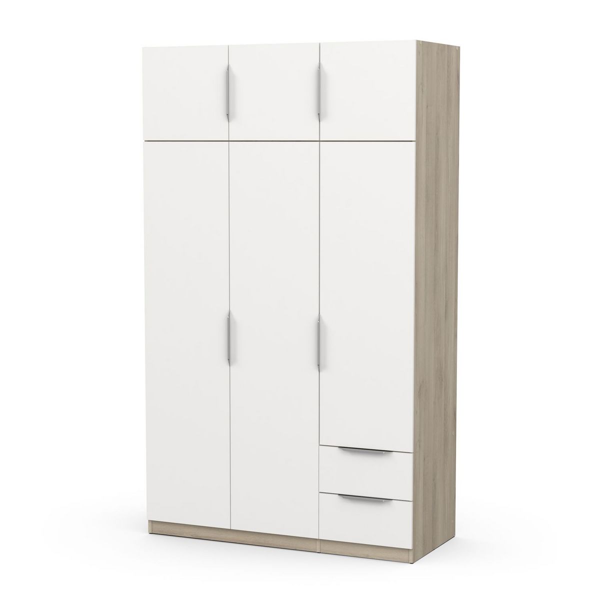 Armoire 6 portes 2 tiroirs L119 cm THIBAULT