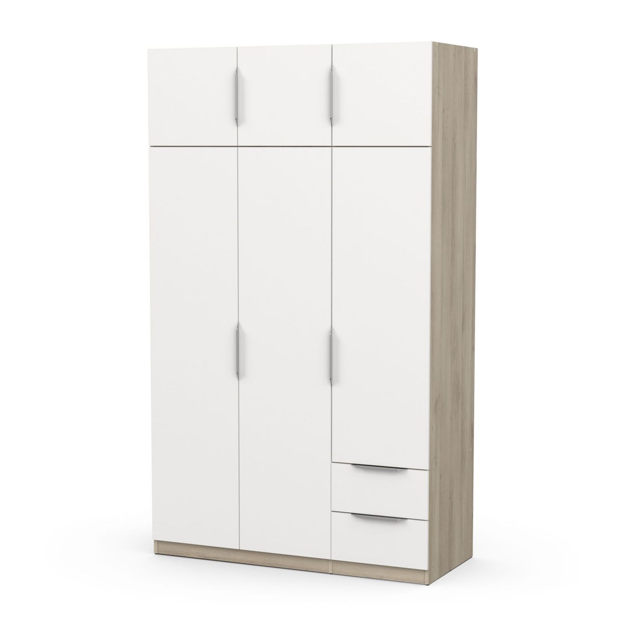 Voir la diapositive 5 : Armoire 6 portes 2 tiroirs L119 cm THIBAULT