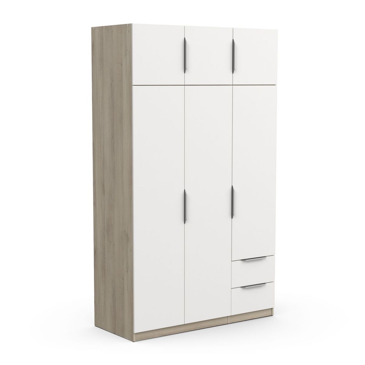 Armoire 6 portes 2 tiroirs L119 cm THIBAULT