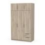 Voir la diapositive 6 : Armoire 6 portes 2 tiroirs L119 cm THIBAULT