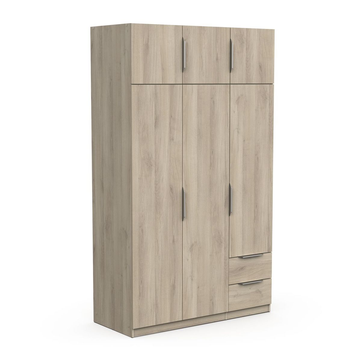 Armoire 6 portes 2 tiroirs L119 cm THIBAULT