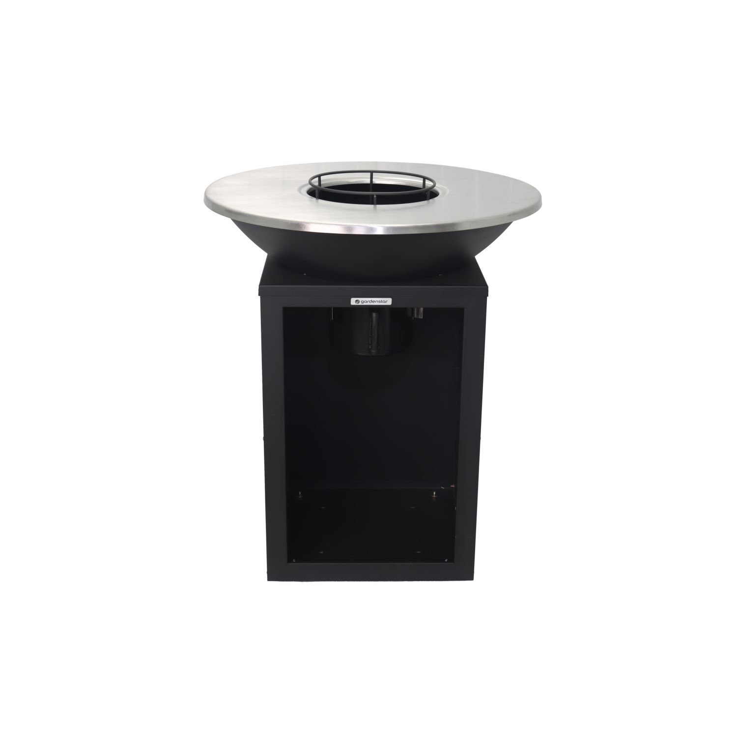 Voir la diapositive 2 : GARDENSTAR Braséro multifonction rond - Acier - D96 xH76cm