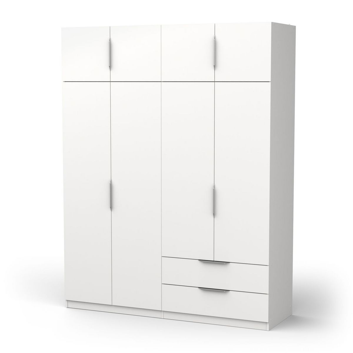 Armoire 8 portes 2 tiroirs L157 cm THIBAULT