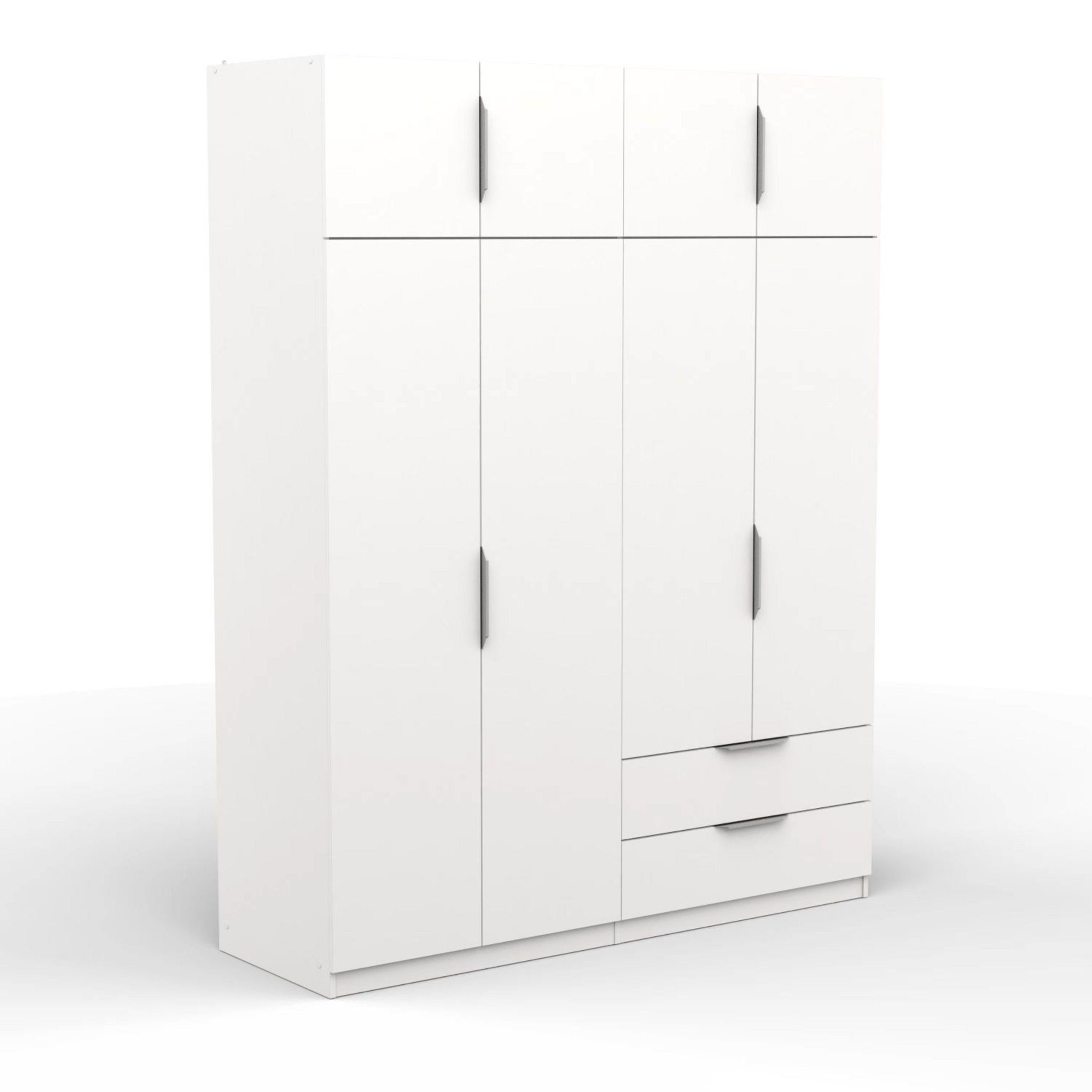 Voir la diapositive 5 : Armoire 8 portes 2 tiroirs L157 cm THIBAULT