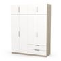 Voir la diapositive 3 : Armoire 8 portes 2 tiroirs L157 cm THIBAULT