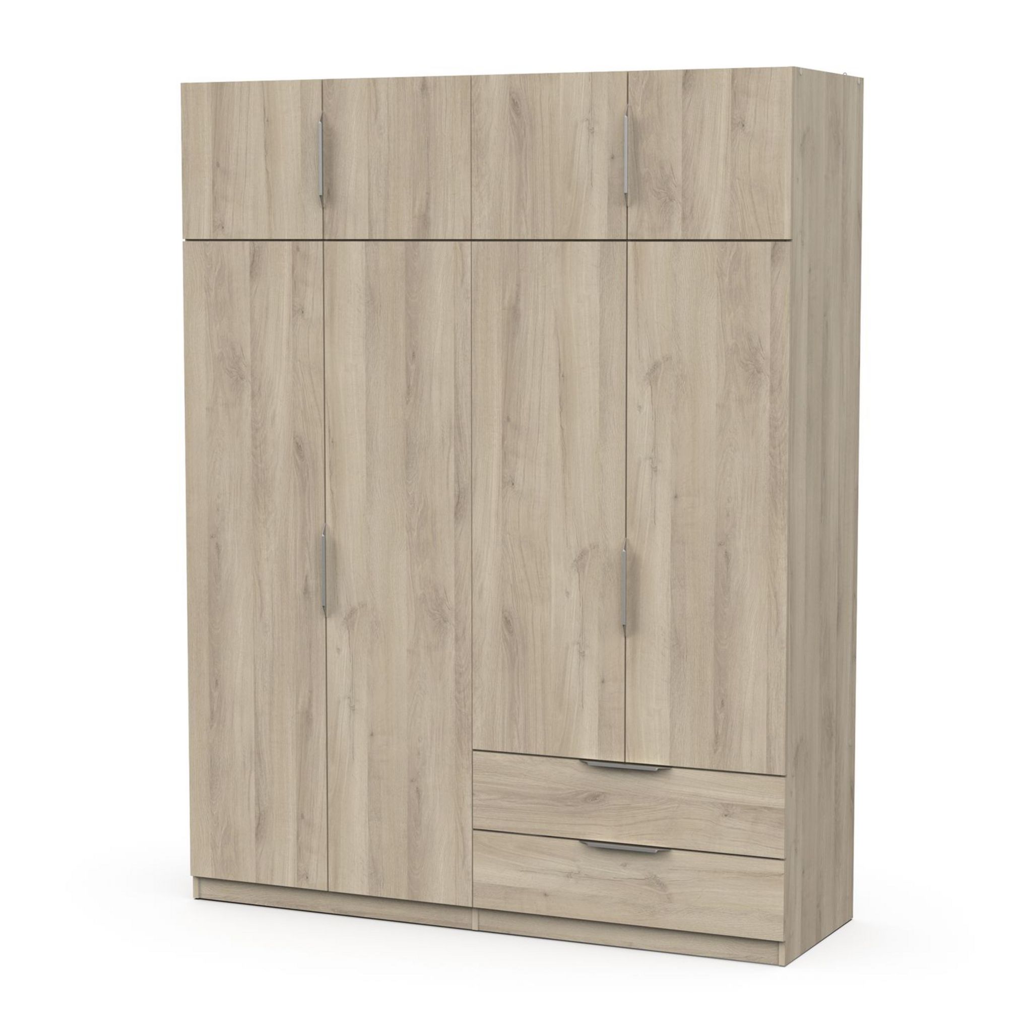 Voir la diapositive 6 : Armoire 8 portes 2 tiroirs L157 cm THIBAULT
