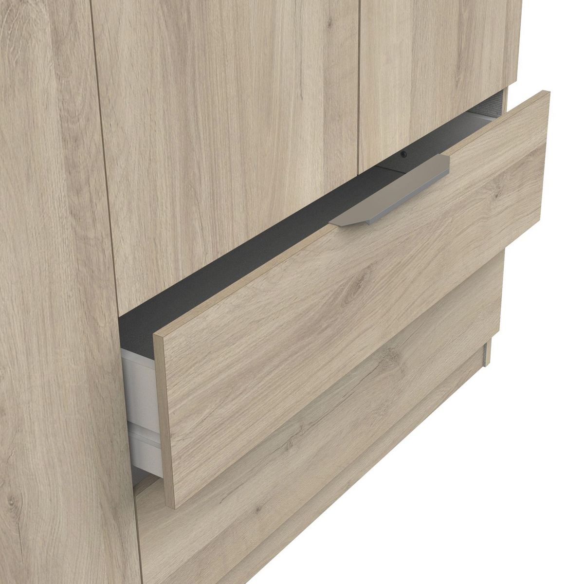 Armoire 8 portes 2 tiroirs L157 cm THIBAULT