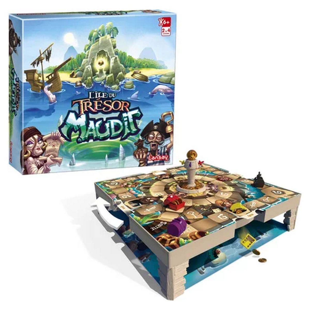 LANSAY Jeu L'Île au Trésor Maudit