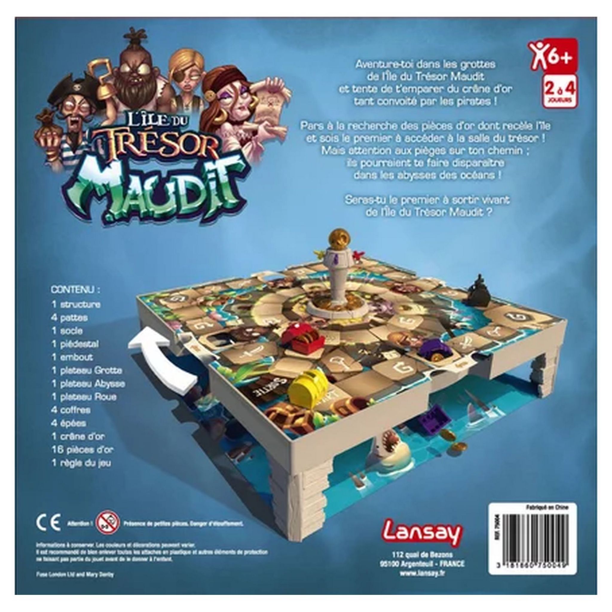 Voir la diapositive 3 : LANSAY Jeu L'Île au Trésor Maudit
