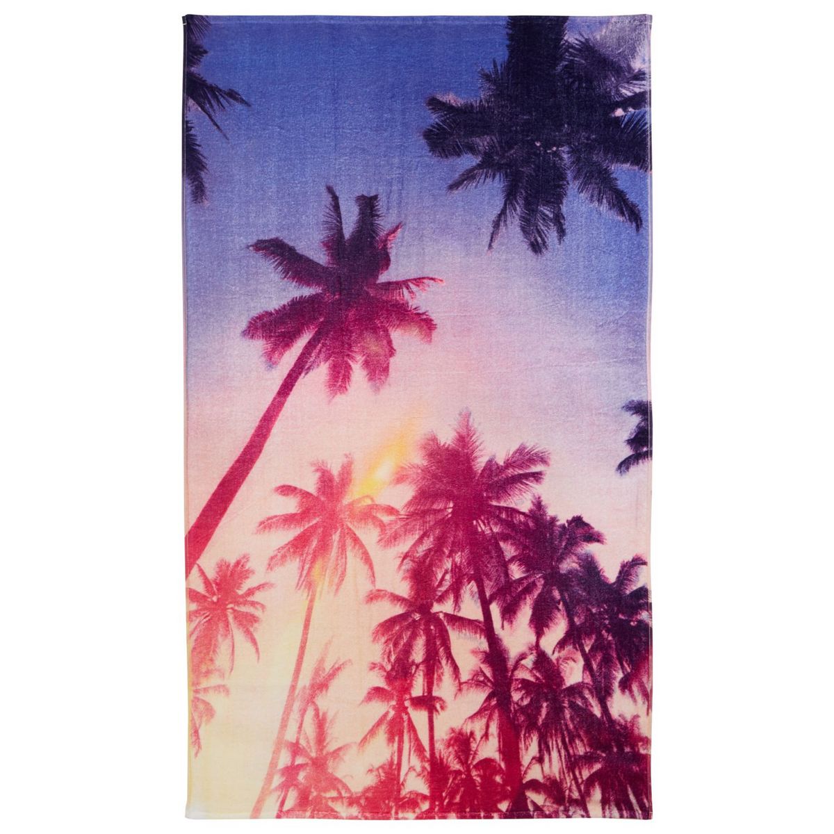 ACTUEL Drap de plage fantaisie en velours tissé MIAMI