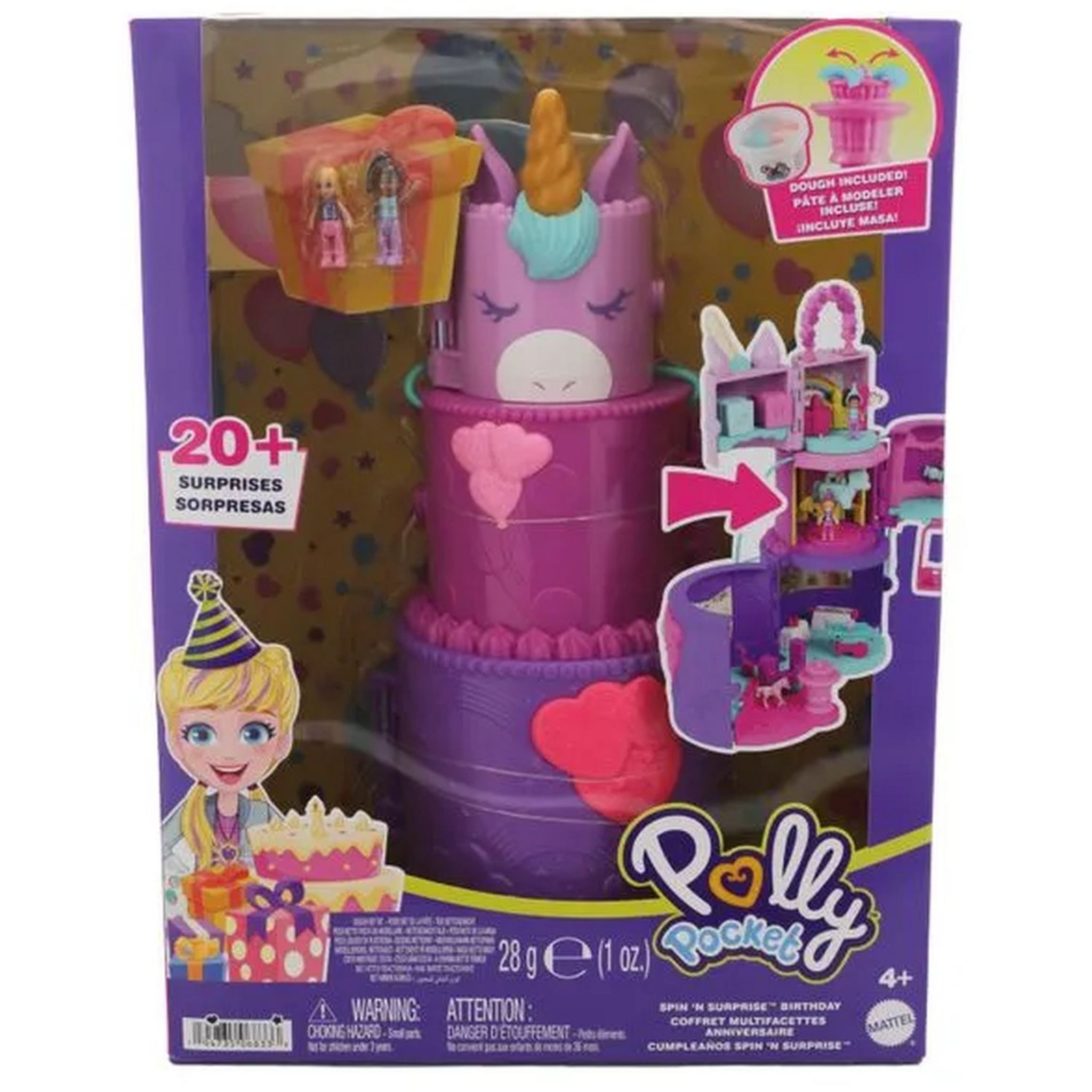 Voir la diapositive 3 : MATTEL Coffret Gâteau Anniversaire Polly Pocket