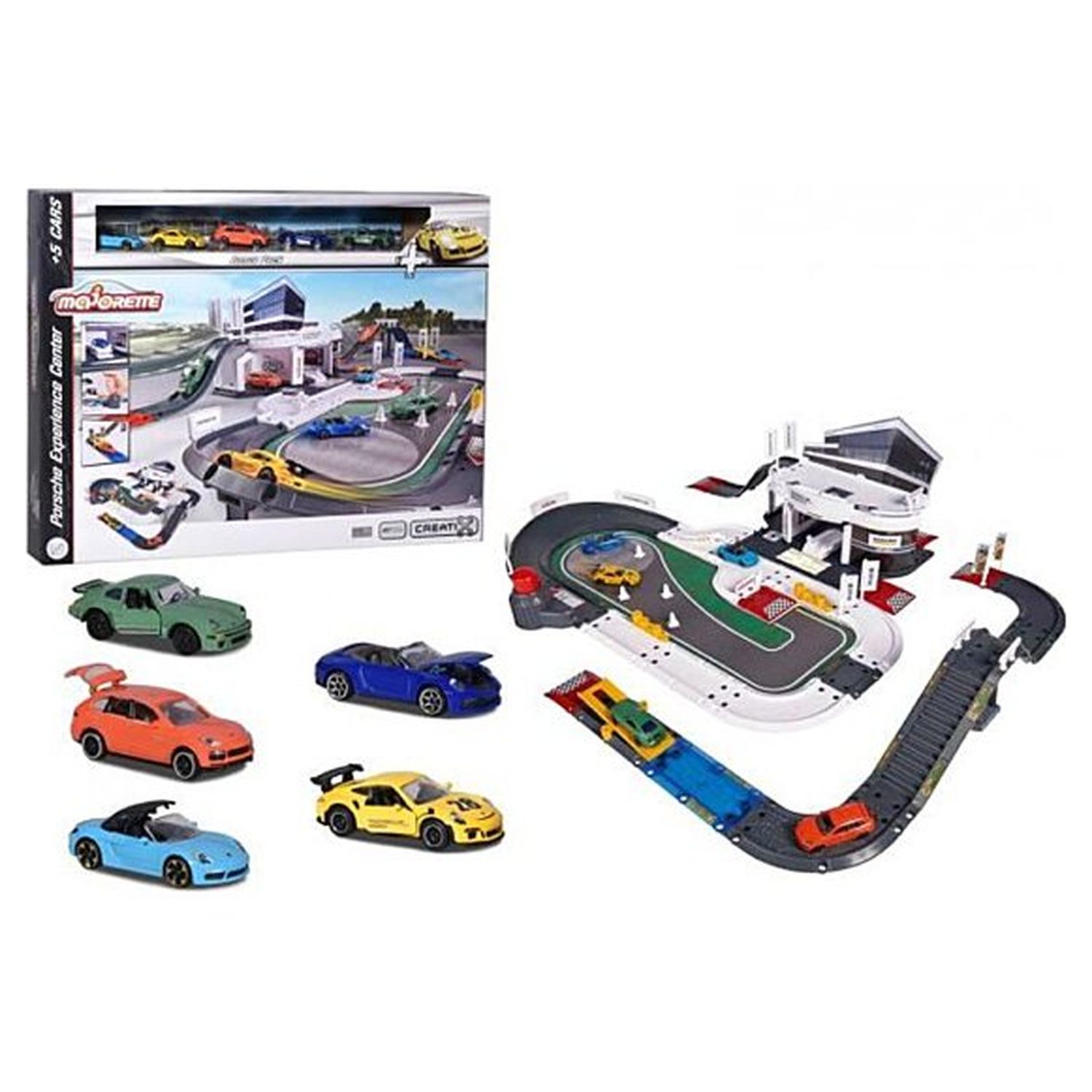 Voir la diapositive 5 : Garage Porsche avec piste Majorette - Le centre d'expérience