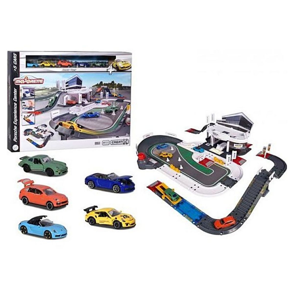 Garage Porsche avec piste Majorette - Le centre d'expérience