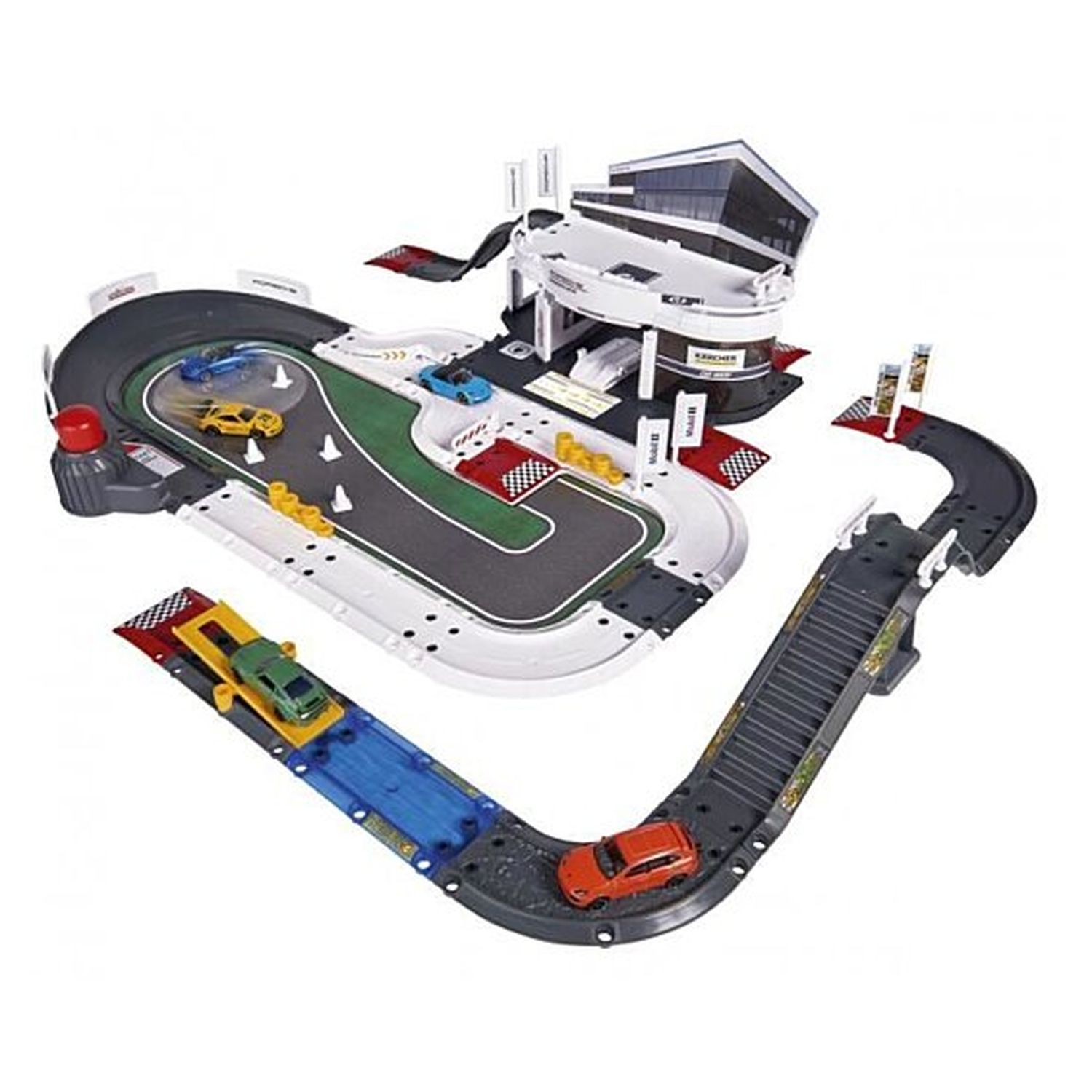 Voir la diapositive 4 : Garage Porsche avec piste Majorette - Le centre d'expérience