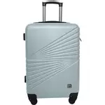 AIRPORT Grande valise à roulettes rigide SPOTLIGHT (compacteur inclus) bleu clair 60x40x23cm