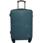 Voir la diapositive 1 : AIRPORT Grande valise soute à roulettes rigide SPOTLIGHT (compacteur inclus) bleu foncé 70x45x27cm