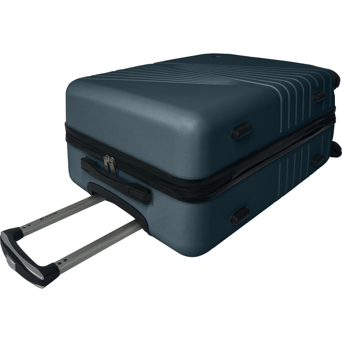 AIRPORT Grande valise soute à roulettes rigide SPOTLIGHT (compacteur inclus) bleu foncé 70x45x27cm