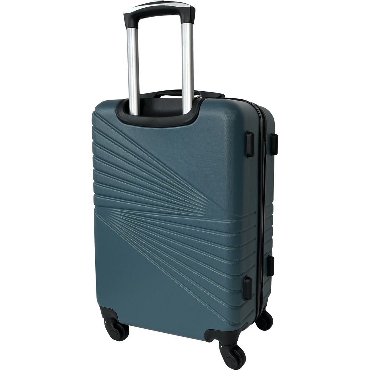 AIRPORT Grande valise soute à roulettes rigide SPOTLIGHT (compacteur inclus) bleu foncé 70x45x27cm