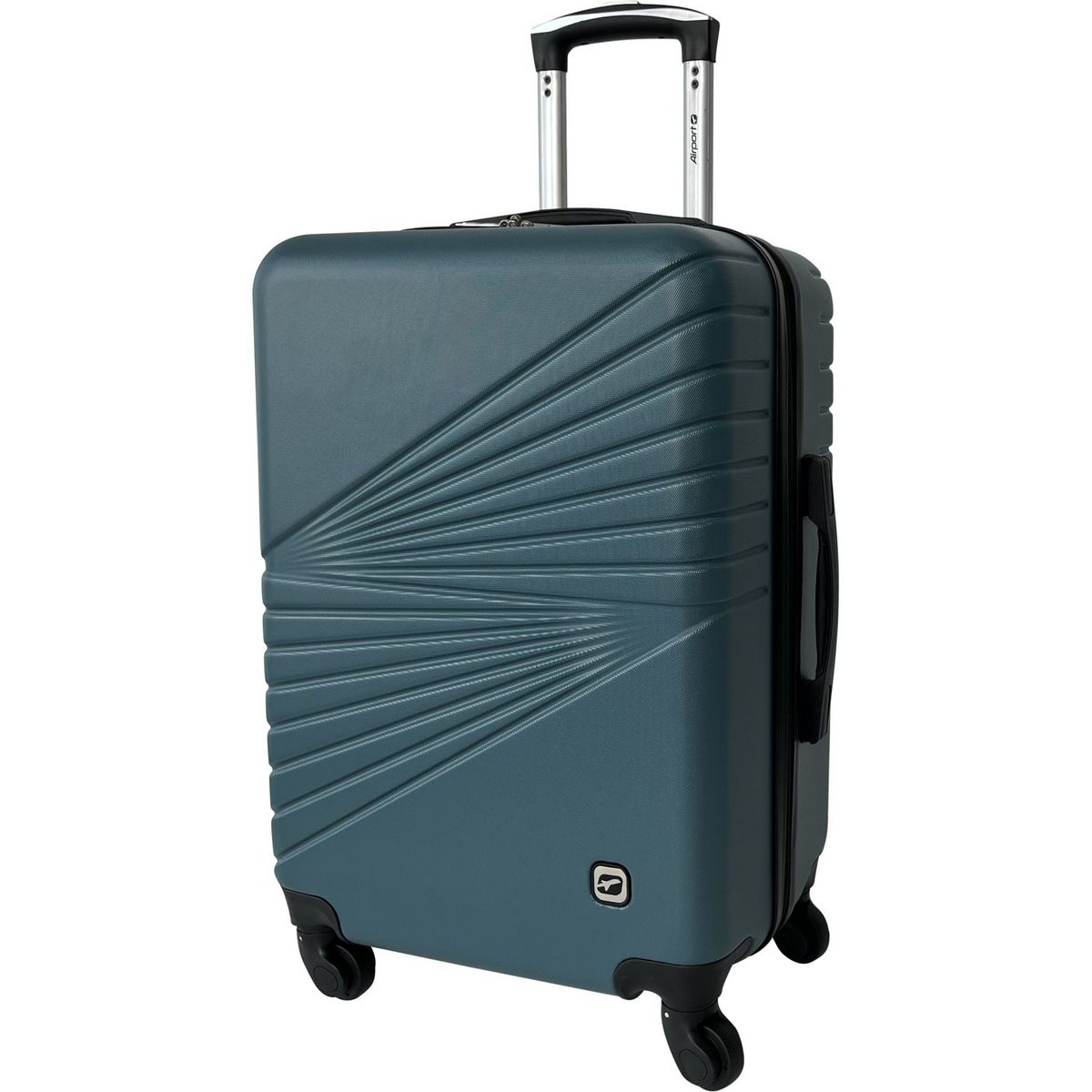 AIRPORT Grande valise soute à roulettes rigide SPOTLIGHT (compacteur inclus) bleu foncé 70x45x27cm